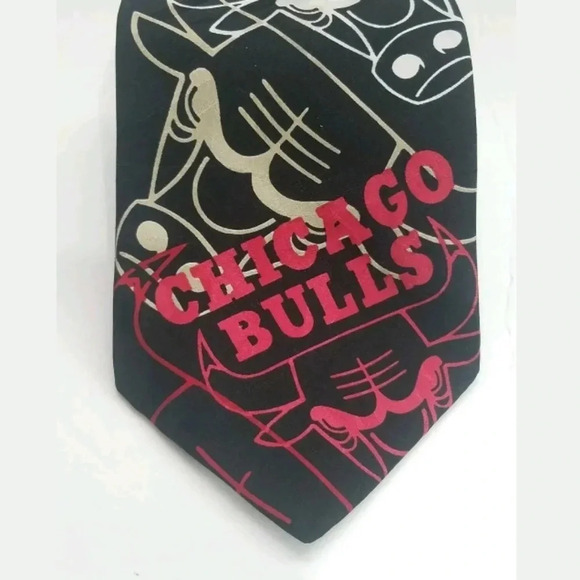 Vintage Chicago Bulls Men's Neck Tie Ralph Marlin - Picture 2 of 7